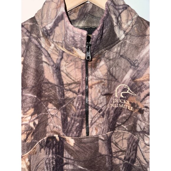 Whitewater Outdoors Ducks Unlimited Camouflage Jacket  Men Size XL 1/4 Zip-Up - Picture 4 of 6